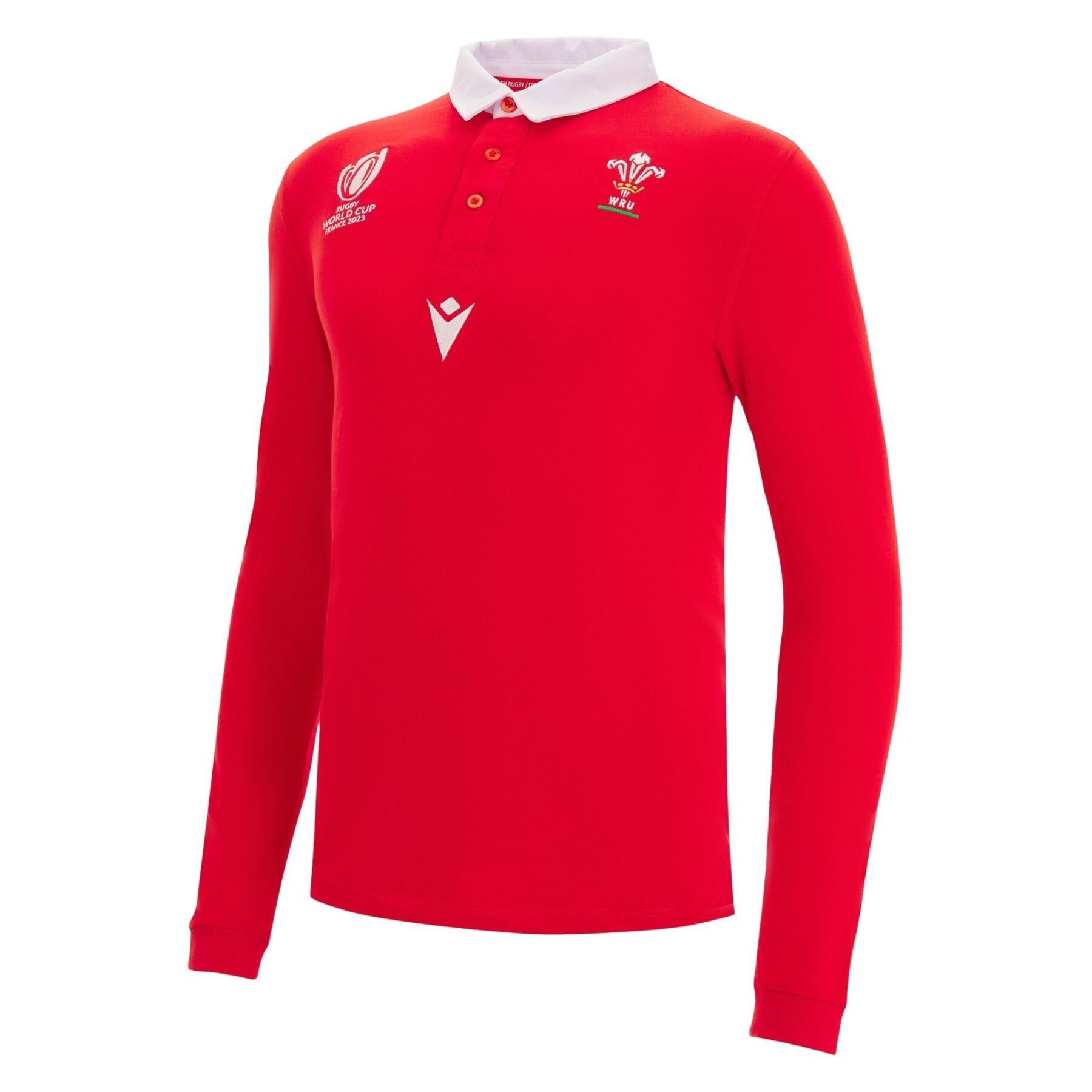 Macron Wales WRU 21/23 Home Cotton Rugby Shirt