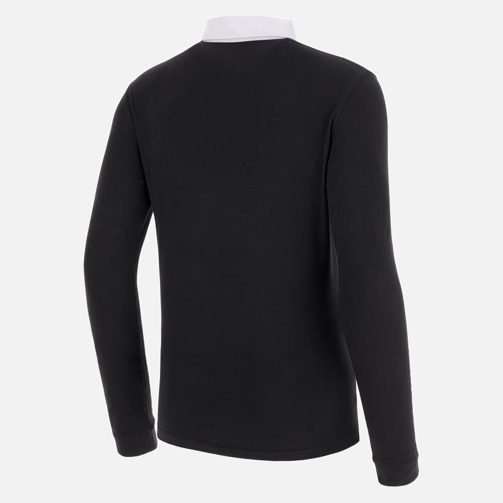 Macron WRU RWC 2023 L/S Cotton Jersey Adults Black 2/3