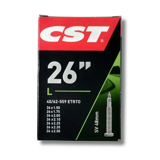 Chambre à air CST 26 pouces SV13 avec valve française de 48 mm