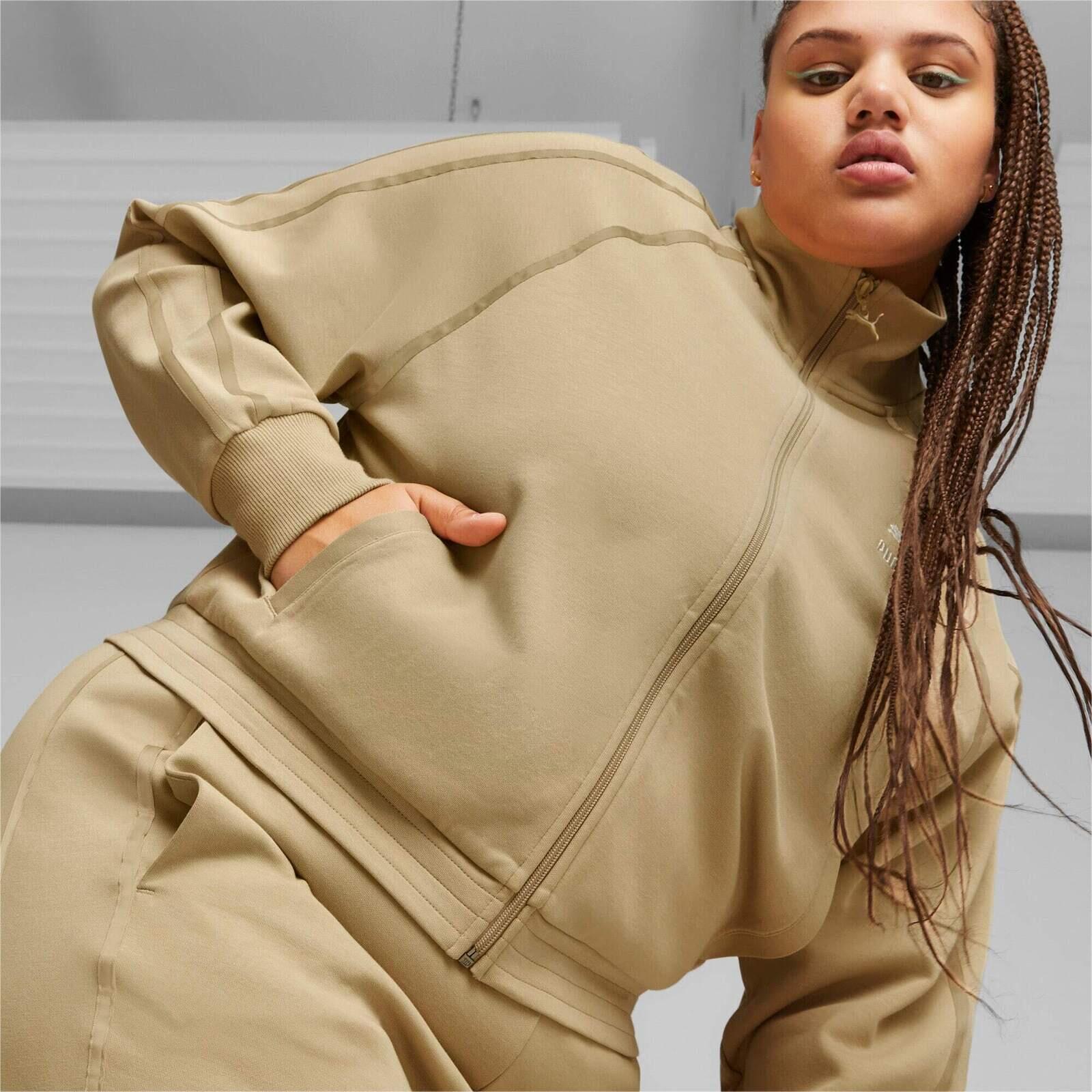 Veste Puma T7 Track Jacket, Beige, Femmes 3/5