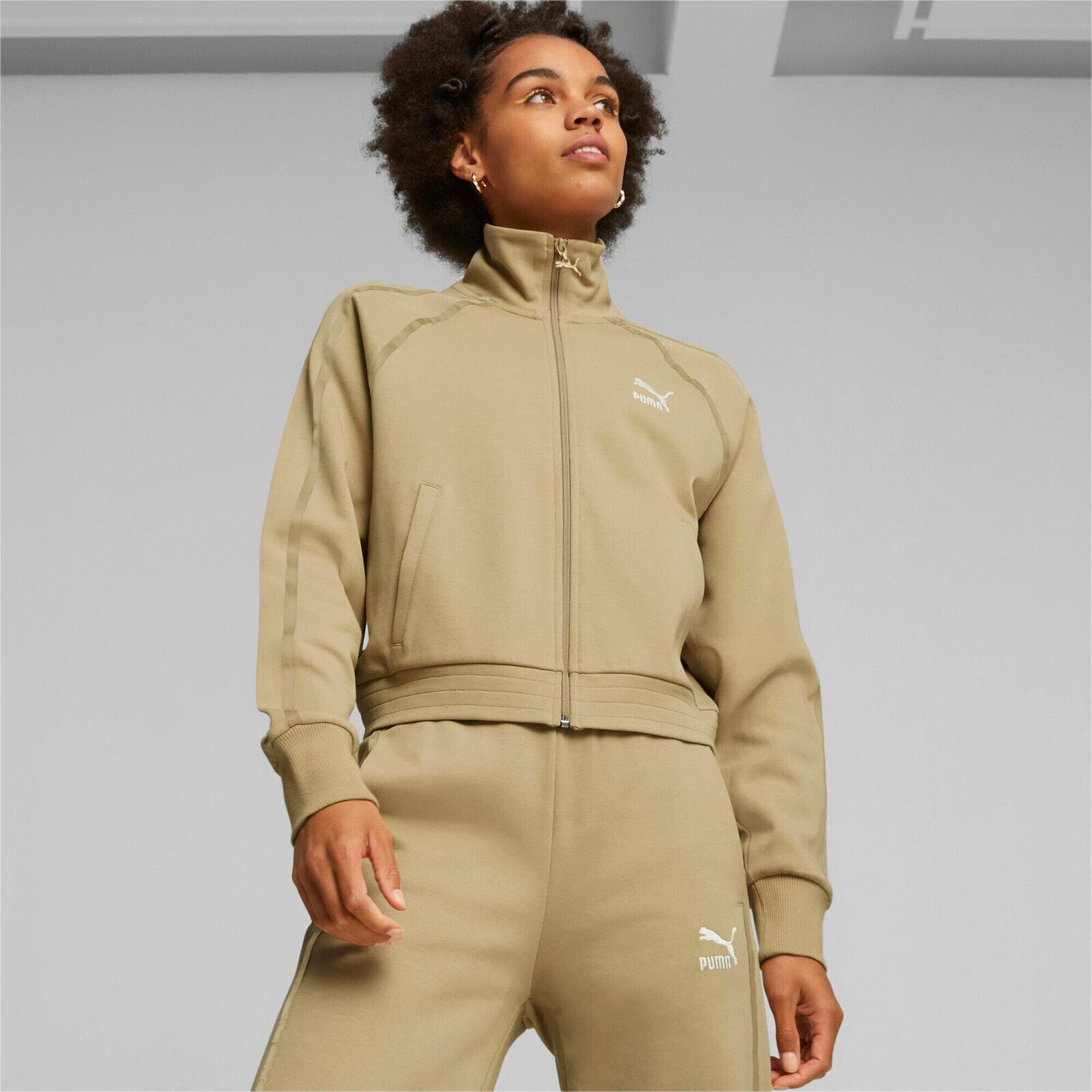 Veste Puma T7 Track Jacket, Beige, Femmes 4/5