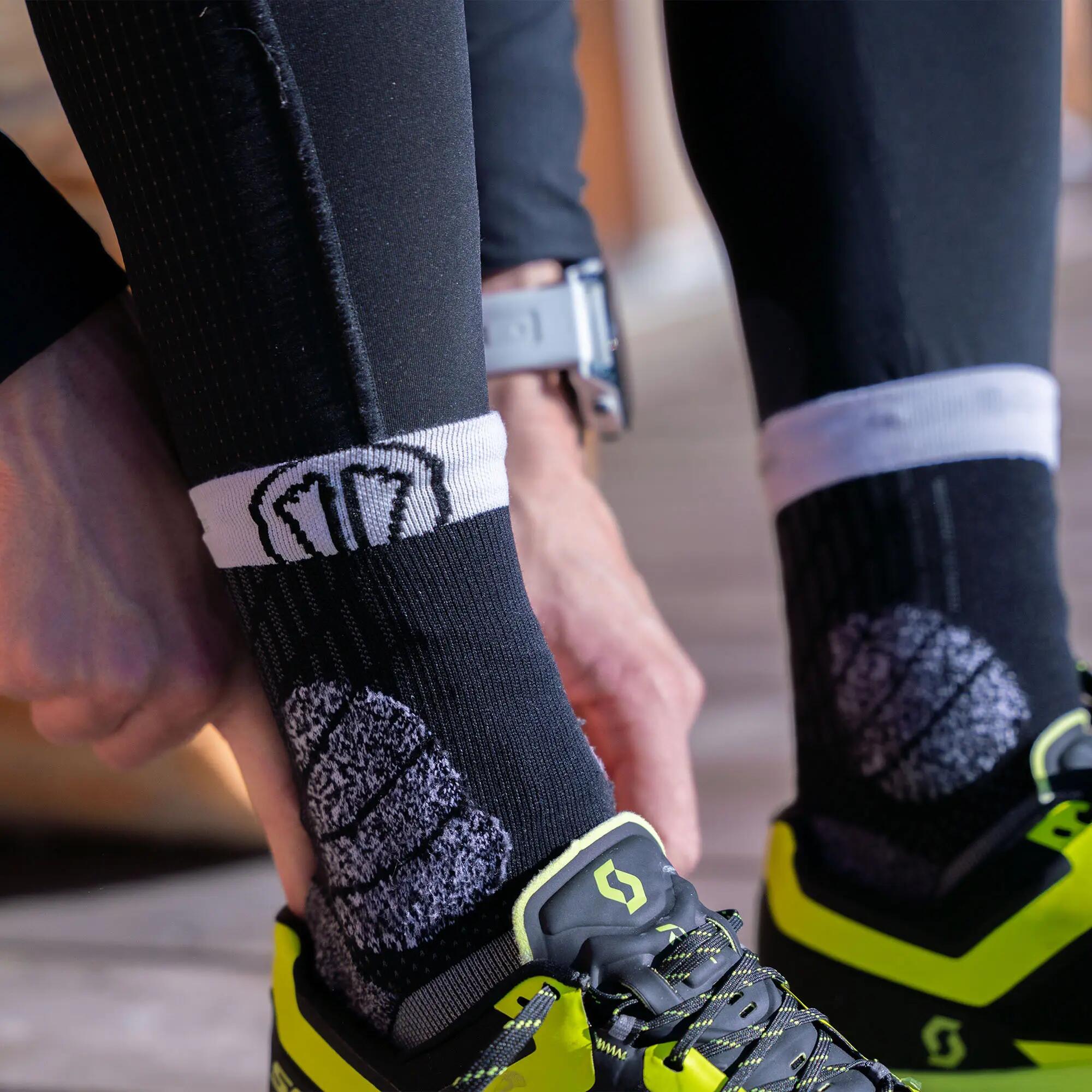 Chaussettes Trail Protect - Renforts cheville et orteils, grip, taille 39 4/6