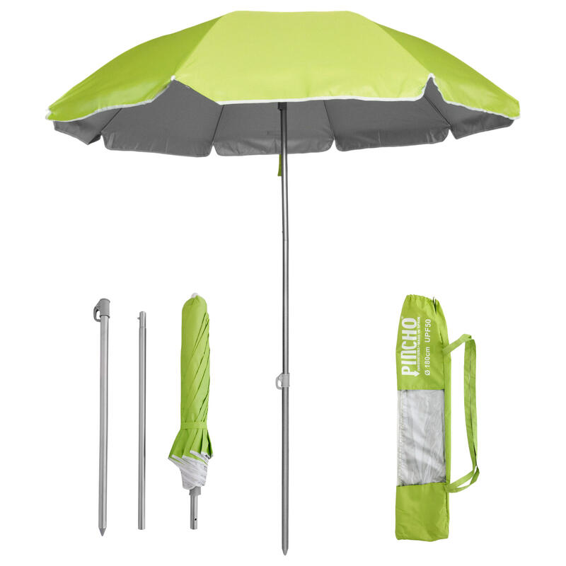 Sombrilla 180cm Plegable Acero Ibiza UPF50+ Verde