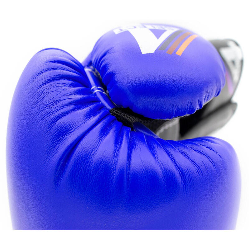 Manusi box "4select", Top Ten Albastru-Negru, 16oz
