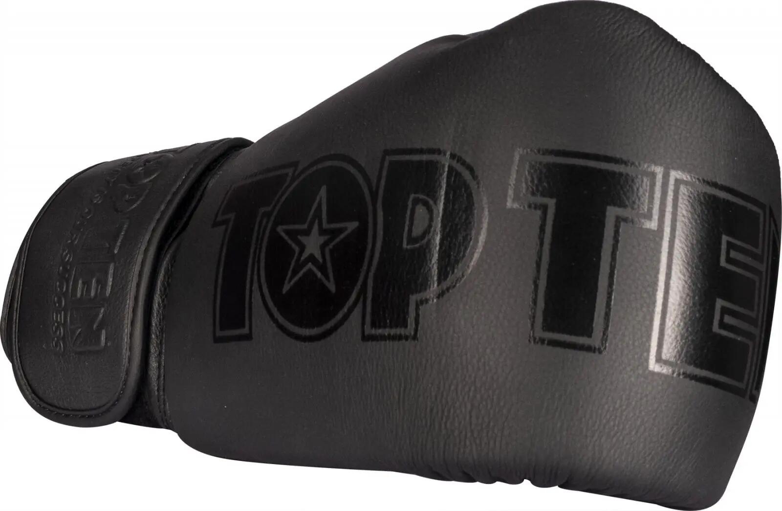 Mănuși de box "Black'n'Black", Top Ten, Negru, 14oz 5/7