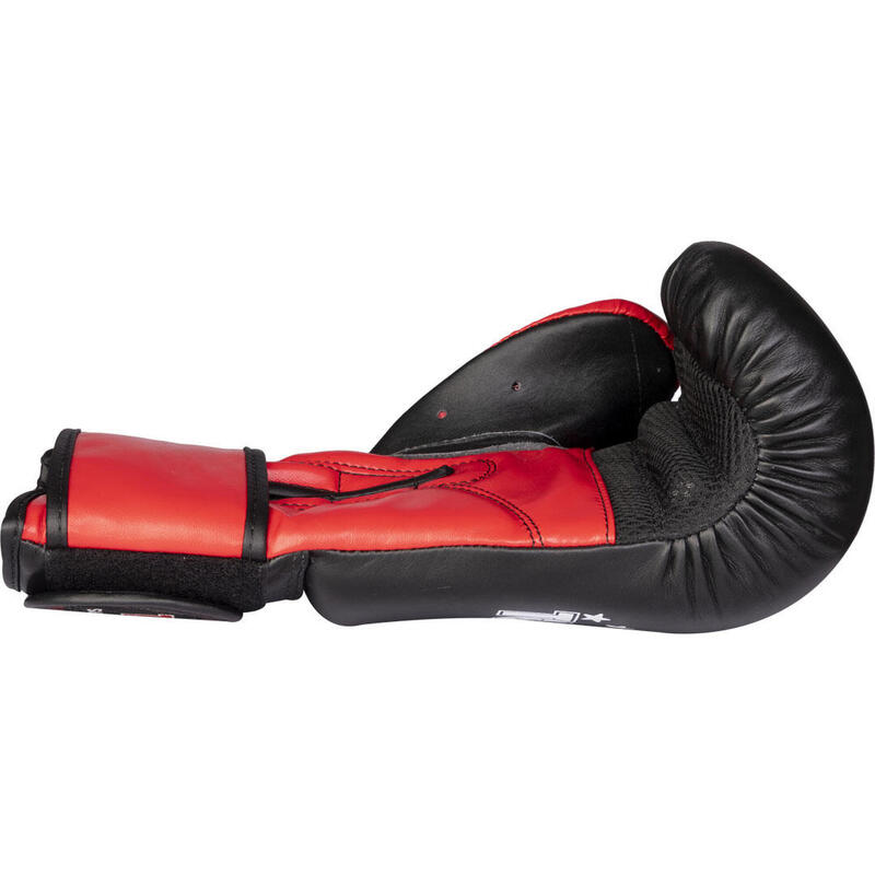 Manusi de box "TOP TEN", Top Ten Negru-Rosu, 16 oz