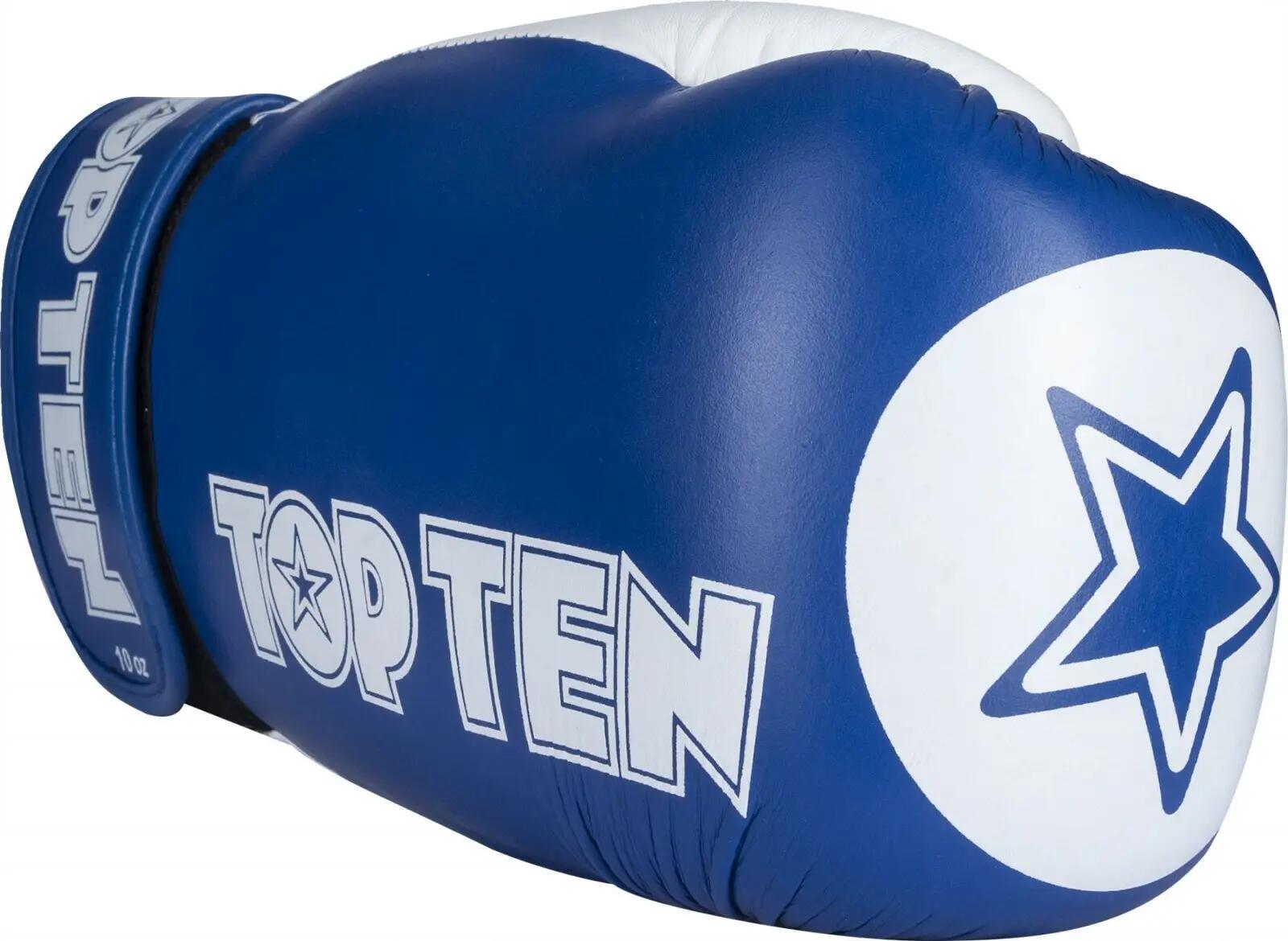 Manusi de box "STAR XLP", aprobate WAKO Germania, Top Ten, Albastru, 10 oz 5/7