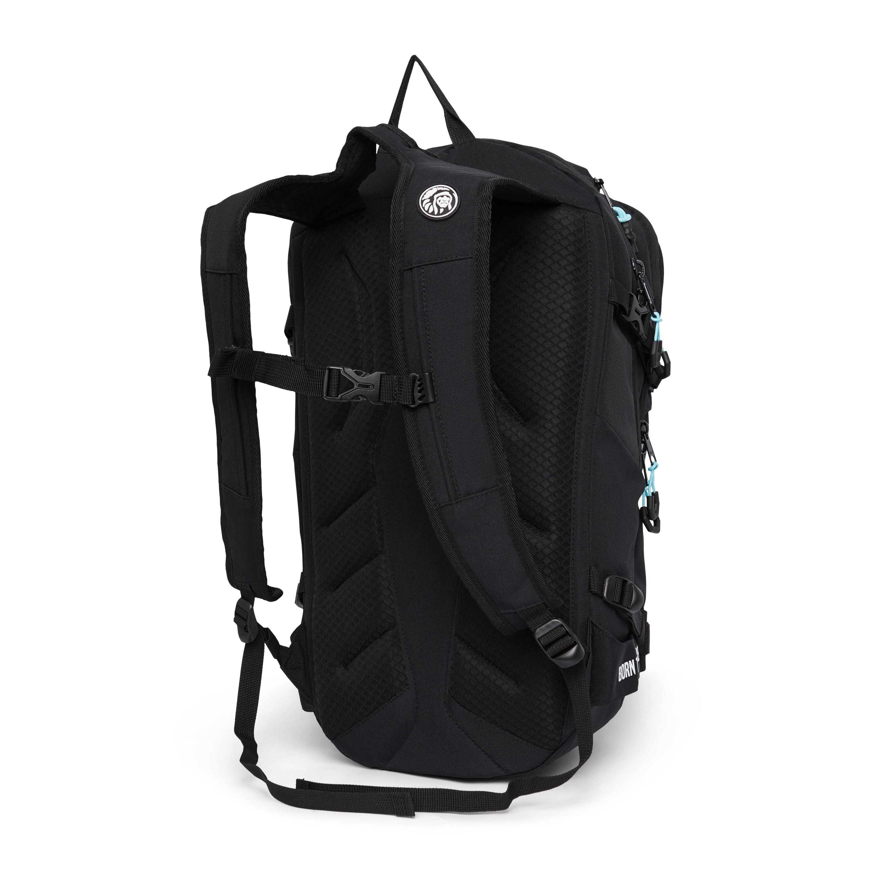 Unisex senderismo viaje mochila 30L resistente y acolchada Atlas Negro 4/7
