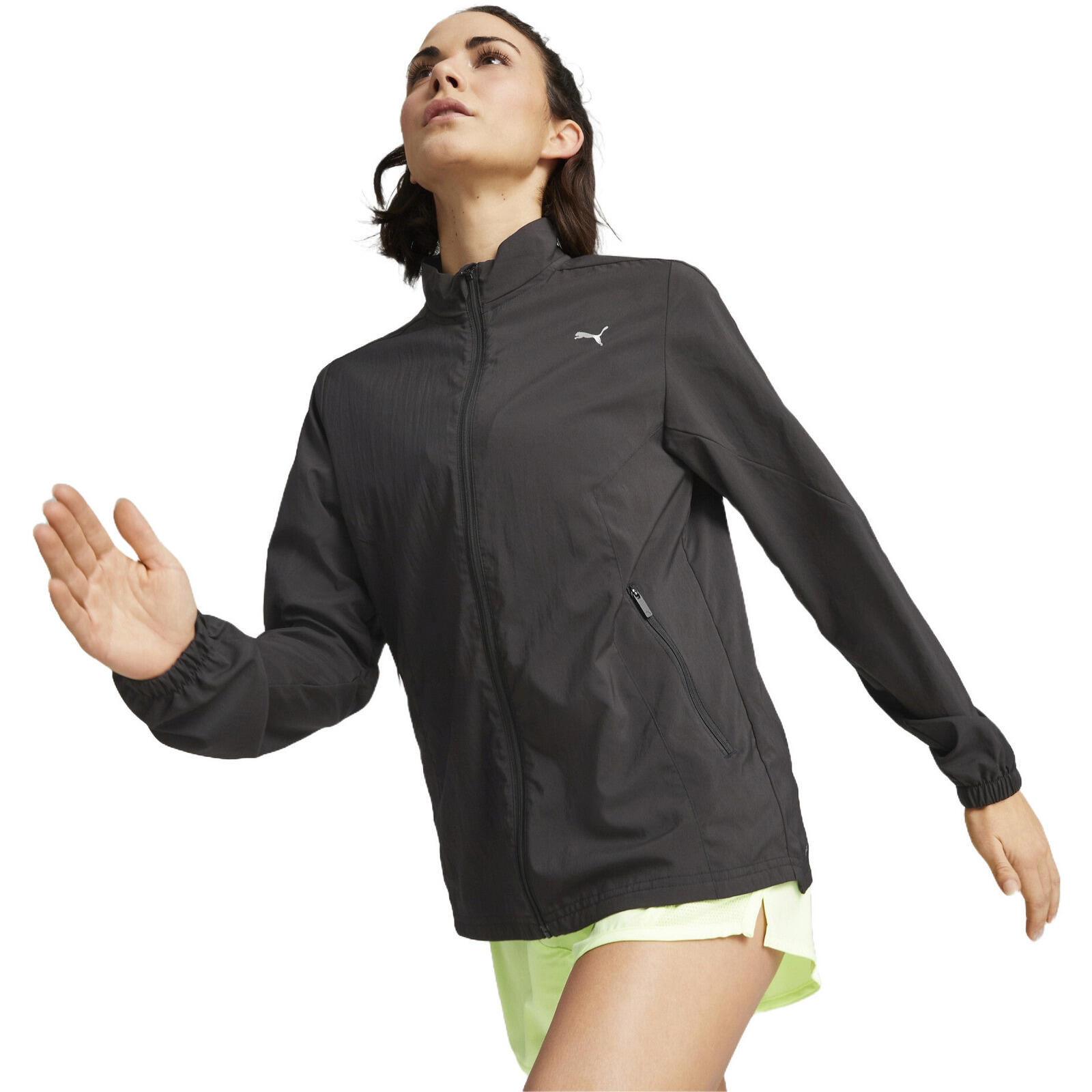 Veste Puma RUN FAVORITE WOVEN JACKET, Noir, Femmes 1/5