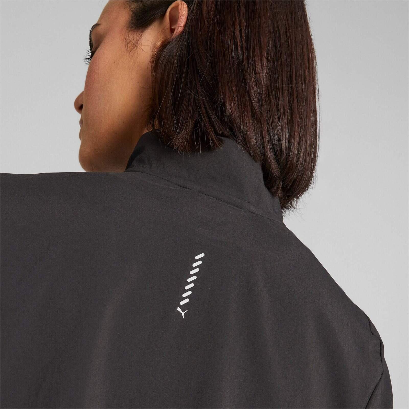 Veste Puma RUN FAVORITE WOVEN JACKET, Noir, Femmes 4/5