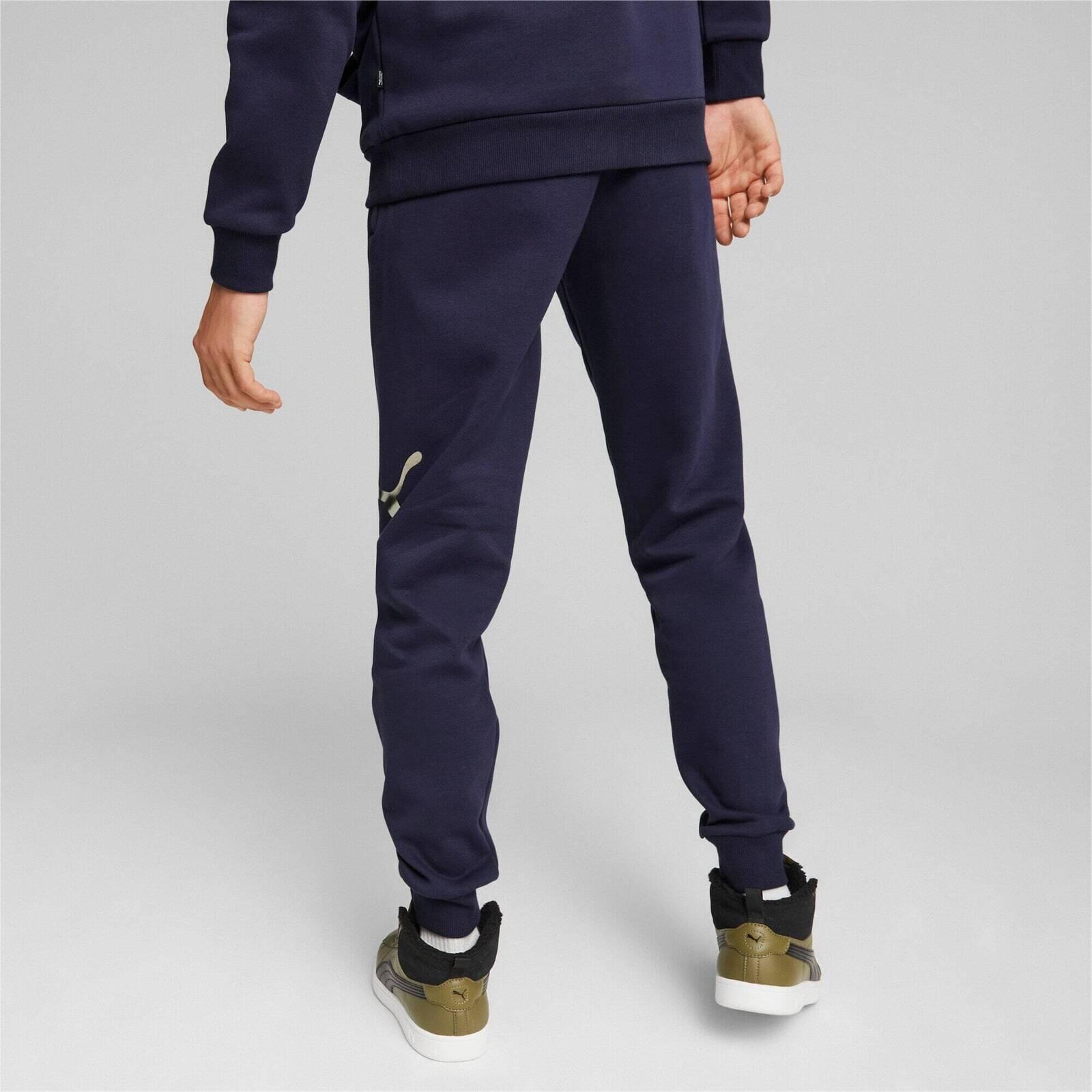 Pantalon Puma Ess Logo Lab Sweatpant, Bleu, Hommes 2/5