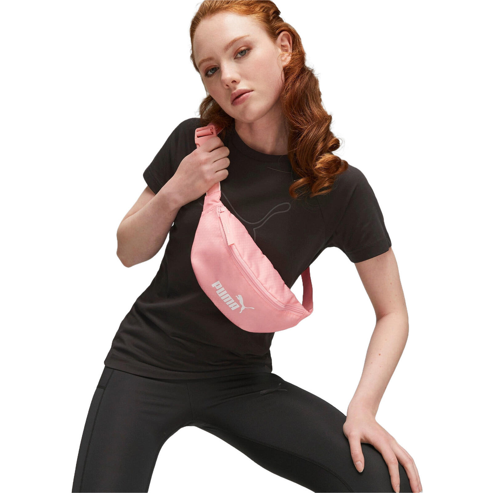 PUMA Bolsa Puma Core Base Waist, Rosado, Unisexo