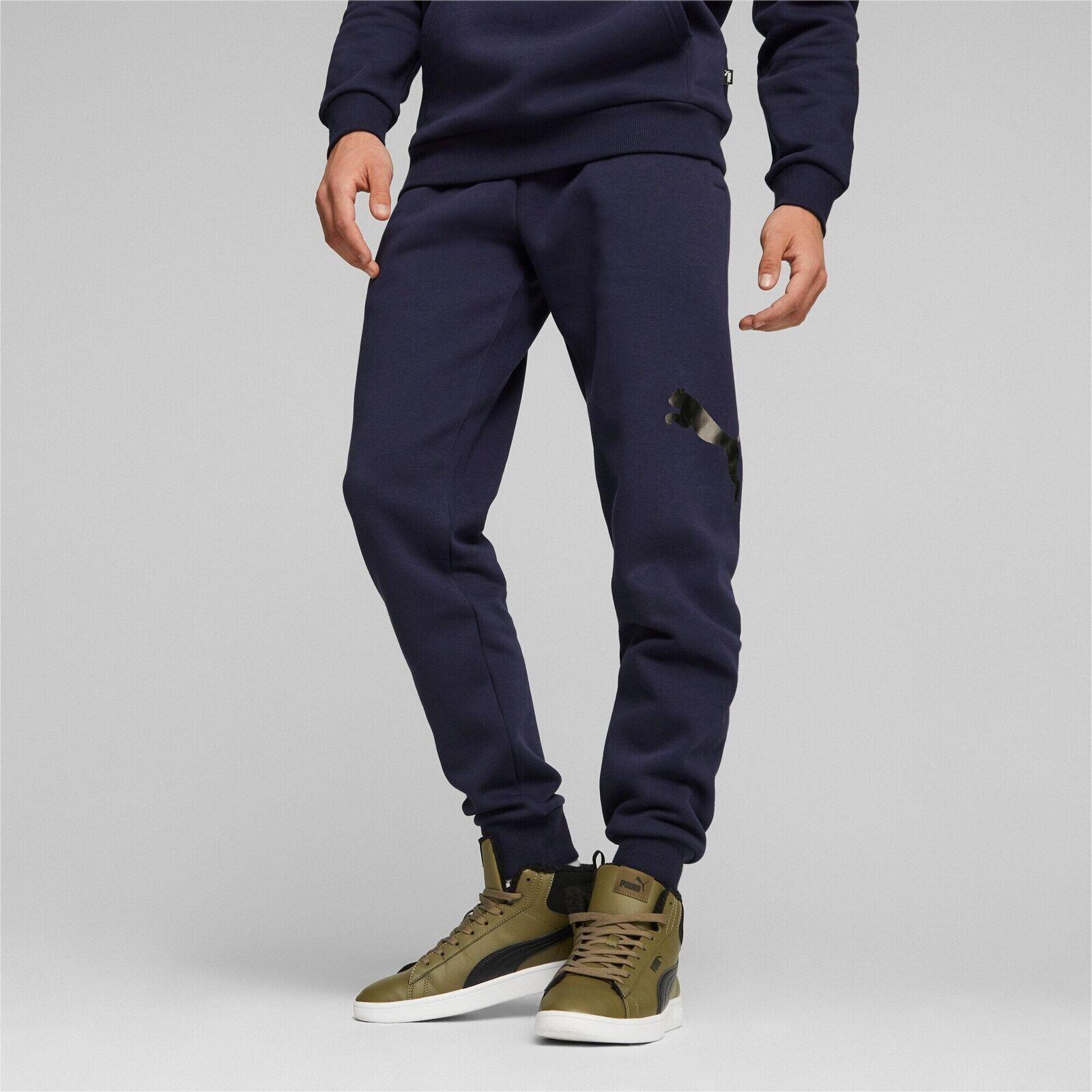 Pantalon Puma Ess Logo Lab Sweatpant, Bleu, Hommes 3/5