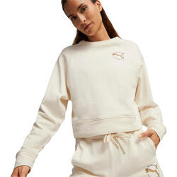Chemisier Puma Better Sportswear Crew, Beige, Femmes