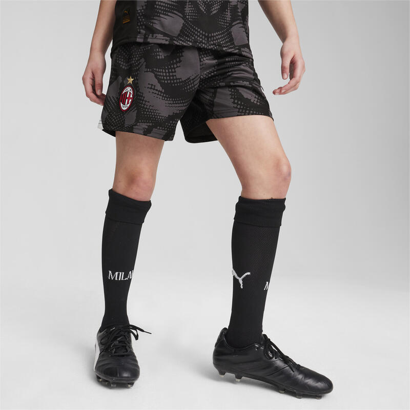 AC Milan 24/25 keepersshort voor jongeren PUMA Black Dark Coal Gray