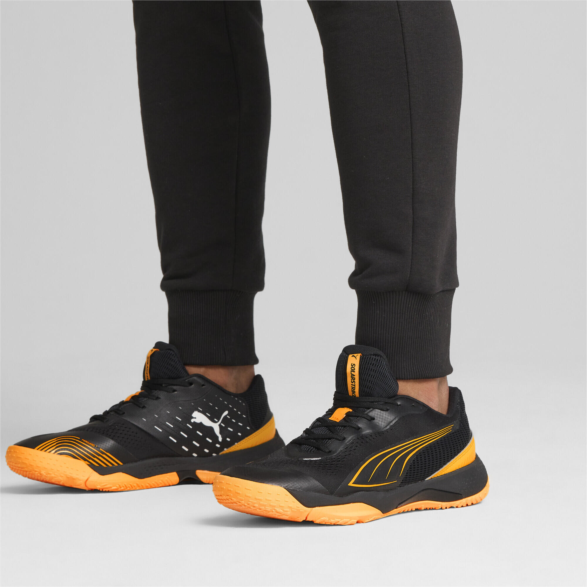 Chaussures de sport indoor Solarstrike III PUMA Black Sun Stream White Orange 2/7