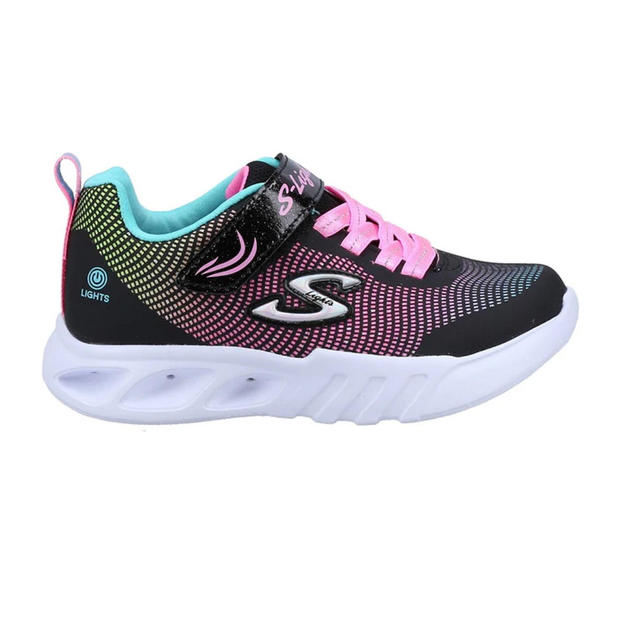 Scarpe da ginnastica FLICKER FLASH per bambina (nero / rosa / blu)