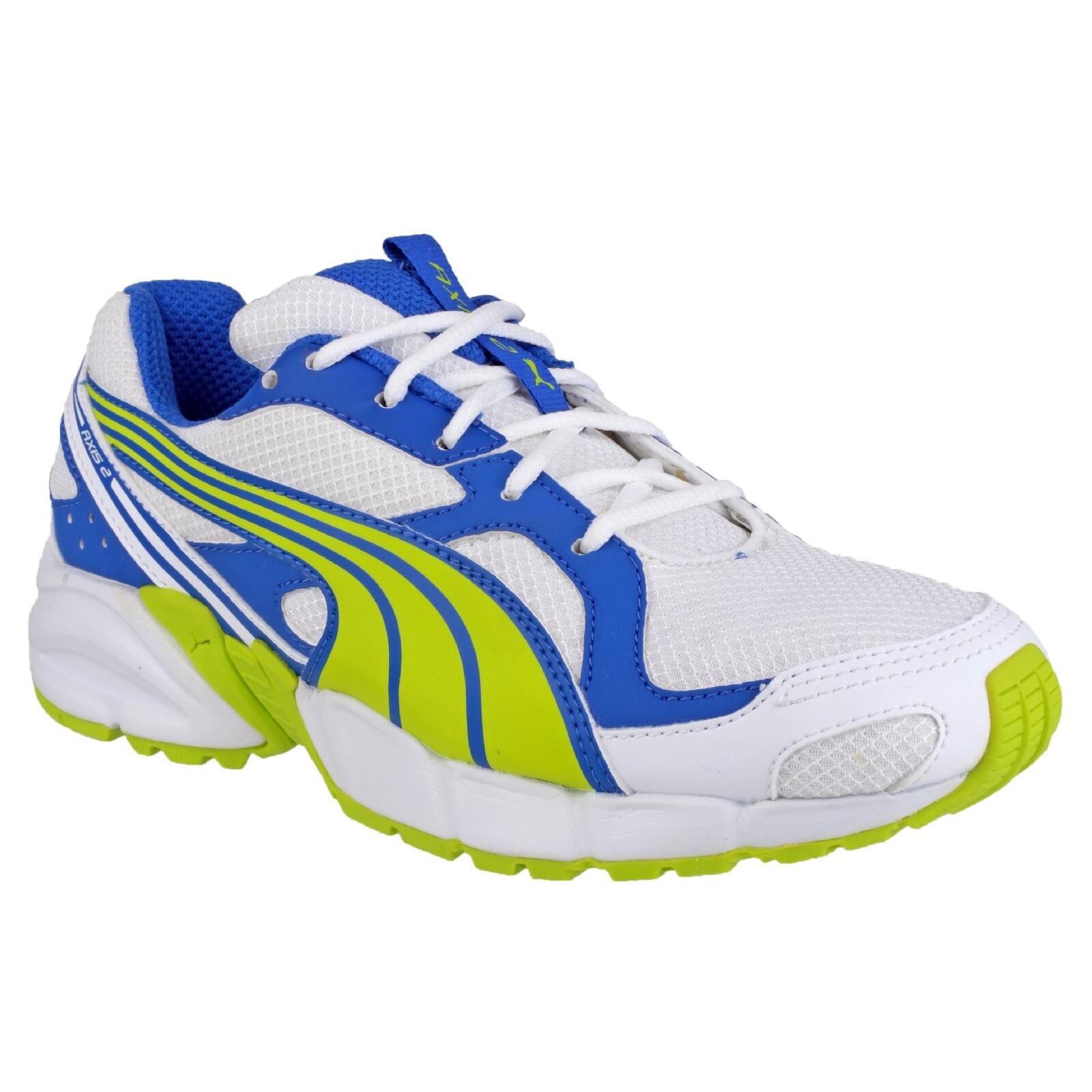 Scarpe da ginnastica stringate Axis Mesh V2 Ragazzi (verde lime/blu)