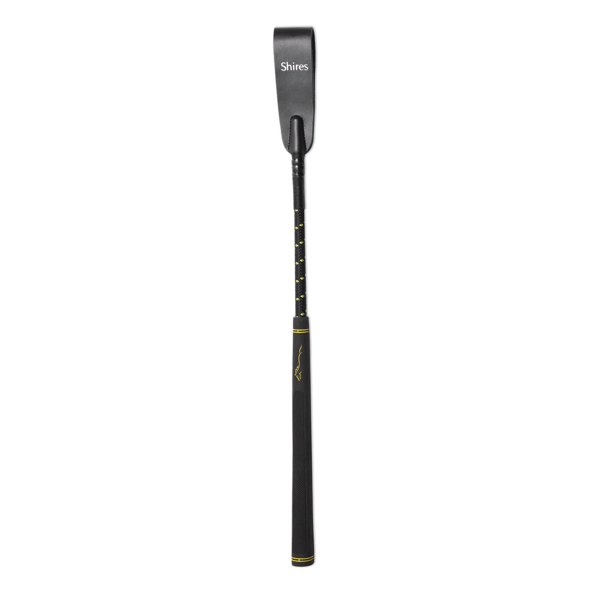 Topaz Leather Horse Jumping Whip (Yellow) 3/3