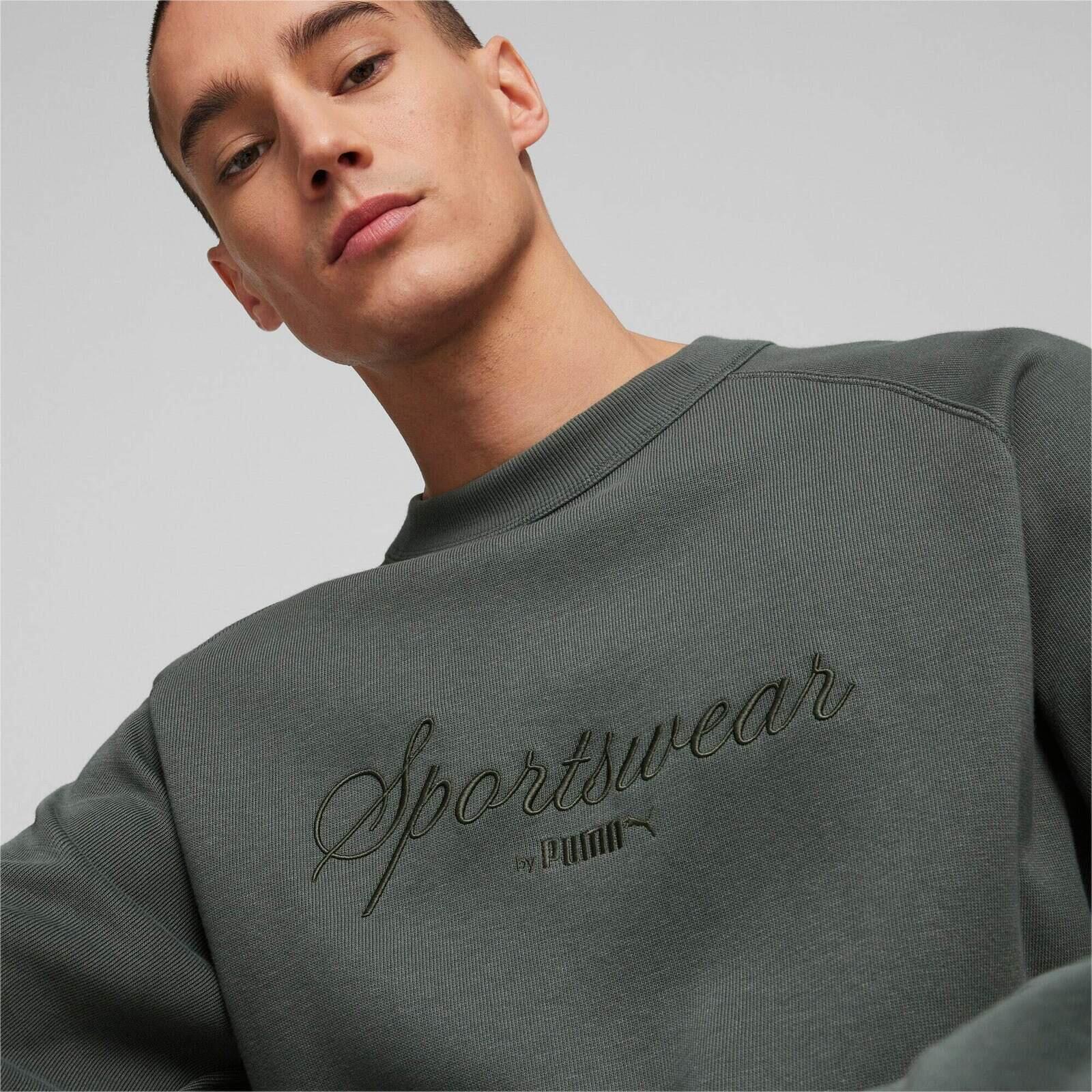 Blouse Puma Sweatshirt Classics, Groen, Mannen 4/5