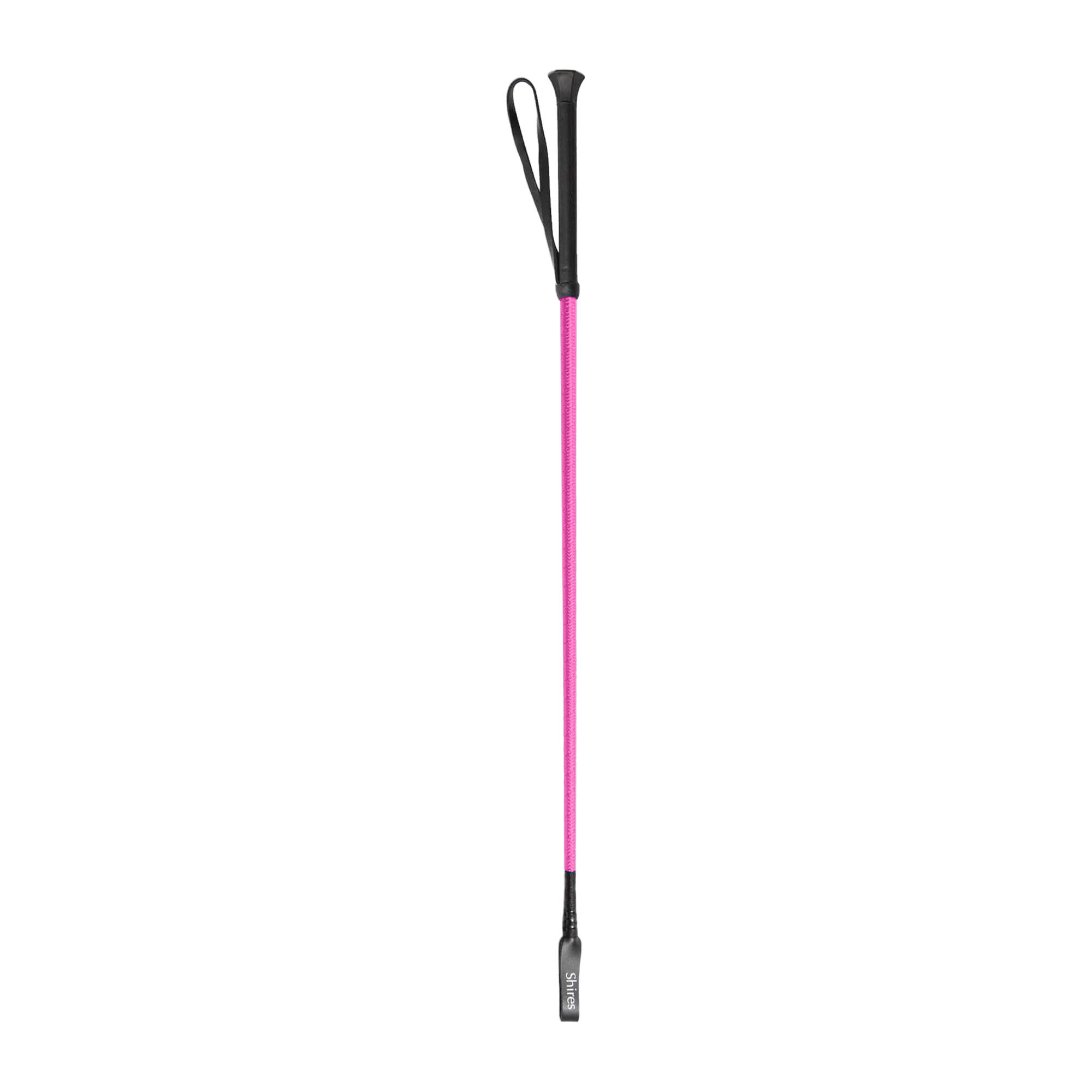Filettato Pelle Frusta Da Equitazione Shires Lampone 2/3