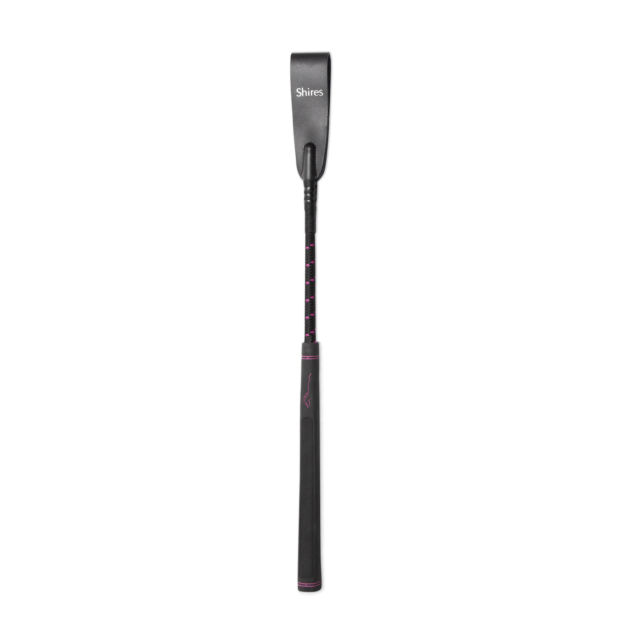 Topaz Leather Horse Jumping Whip (Raspberry) 3/3