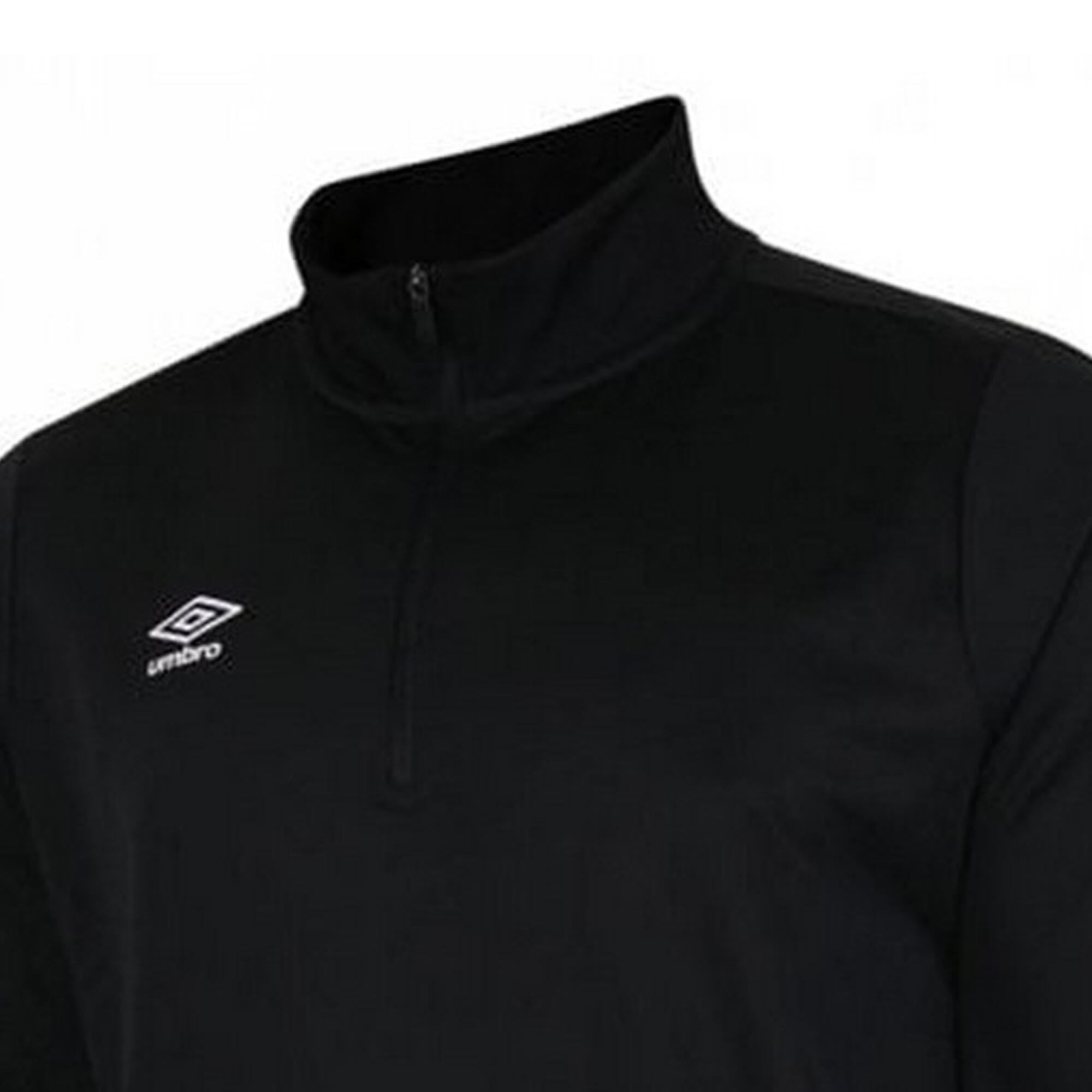 "Club Essential" Sweatshirt mit halbem Reißverschluss für Herren Schwarz 4/4