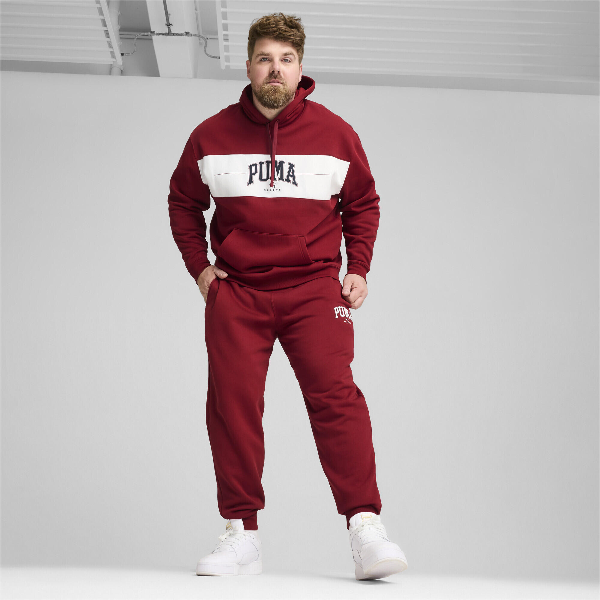 Hoodie PUMA SQUAD Homme PUMA Intense Red 5/7