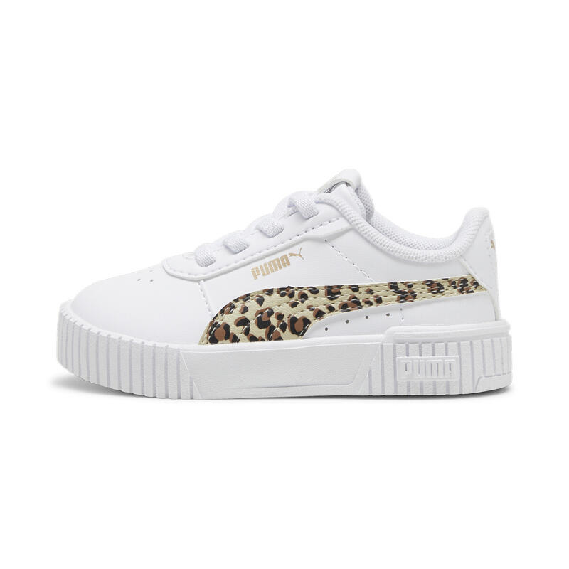 Carina 2.0 Animal Update sneakers voor peuters PUMA White Putty Gold Beige