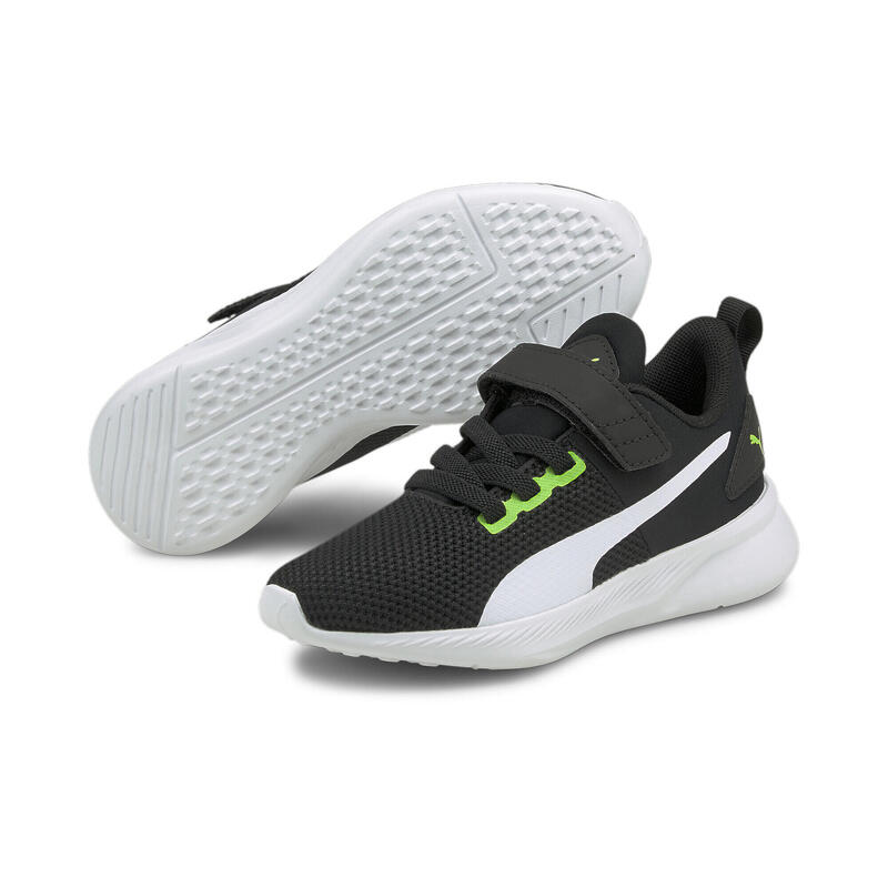 Flyer Runner V Sneakers Kinder PUMA Green Flash White Black