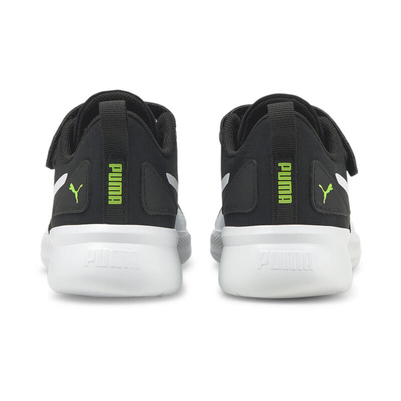 Flyer Runner V Sneakers Kinder PUMA Green Flash White Black