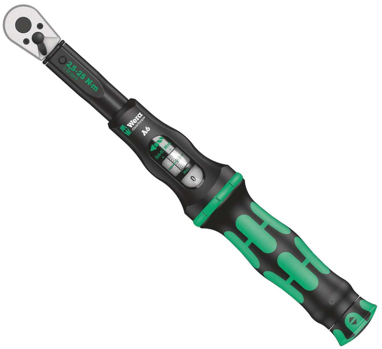 Wera Click-Torque A6 Hex Drive Torque Wrench (2.5/25Nm)