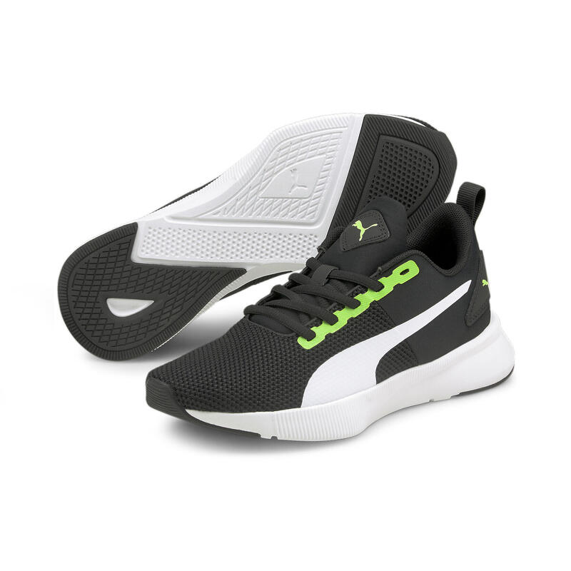 Antrenori pentru tineret Flyer Runner PUMA Green Flash White Black