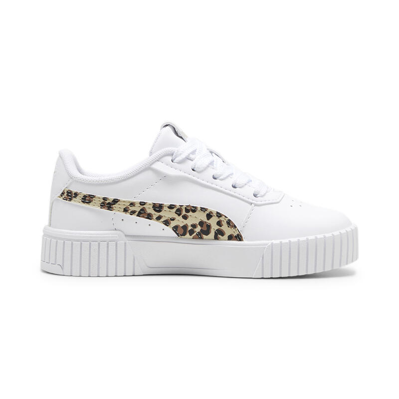 Carina 2.0 Animal Update sneakers voor kinderen PUMA White Putty Gold Beige