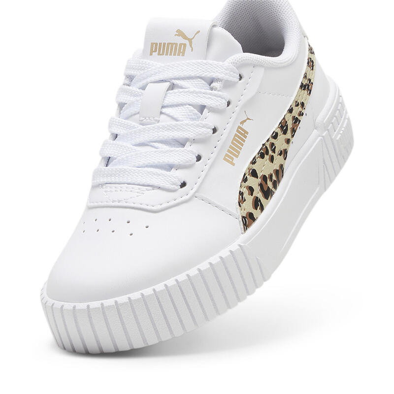 Carina 2.0 Animal Update sneakers voor kinderen PUMA White Putty Gold Beige