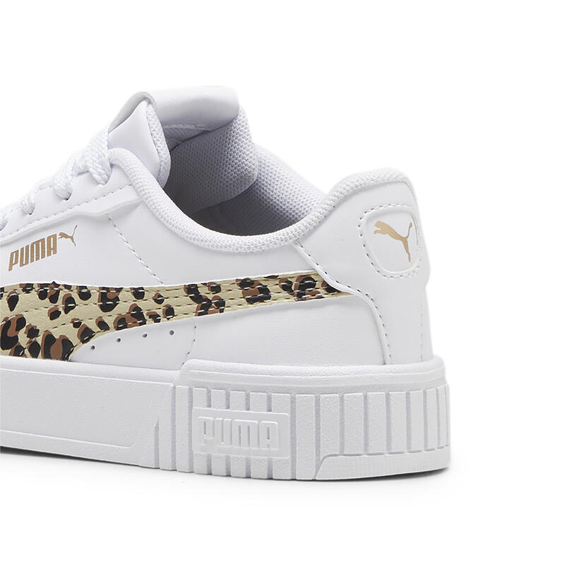 Carina 2.0 Animal Update Sneakers Mädchen PUMA White Putty Gold Beige