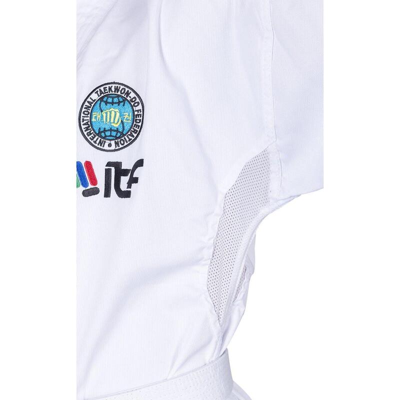 Dobok De-Luxe, aprobat ITF, Top Ten, Alb, 200 cm