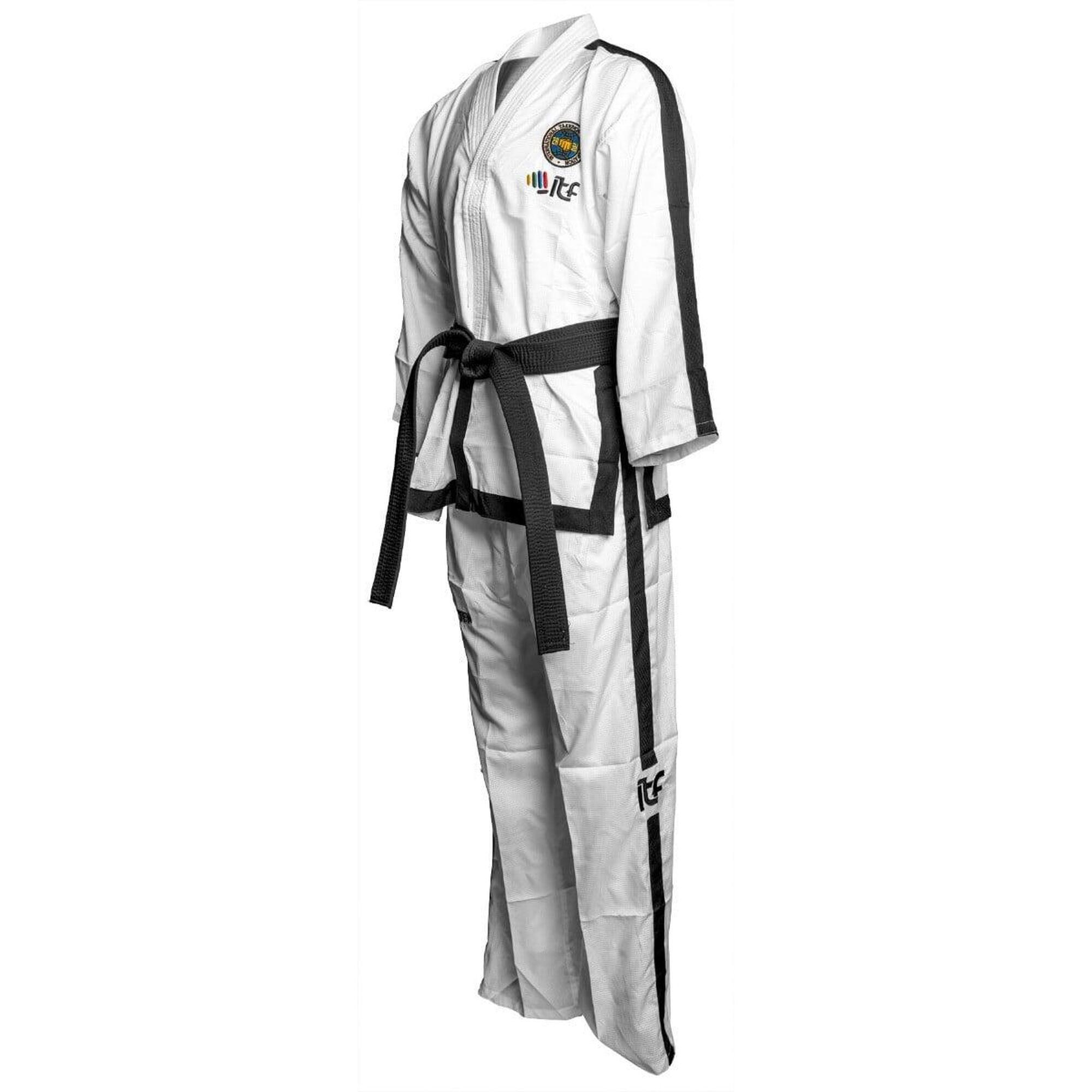 Dobok Master Instructor "Air Deluxe", aprobat ITF, Top Ten, Alb, 190 cm