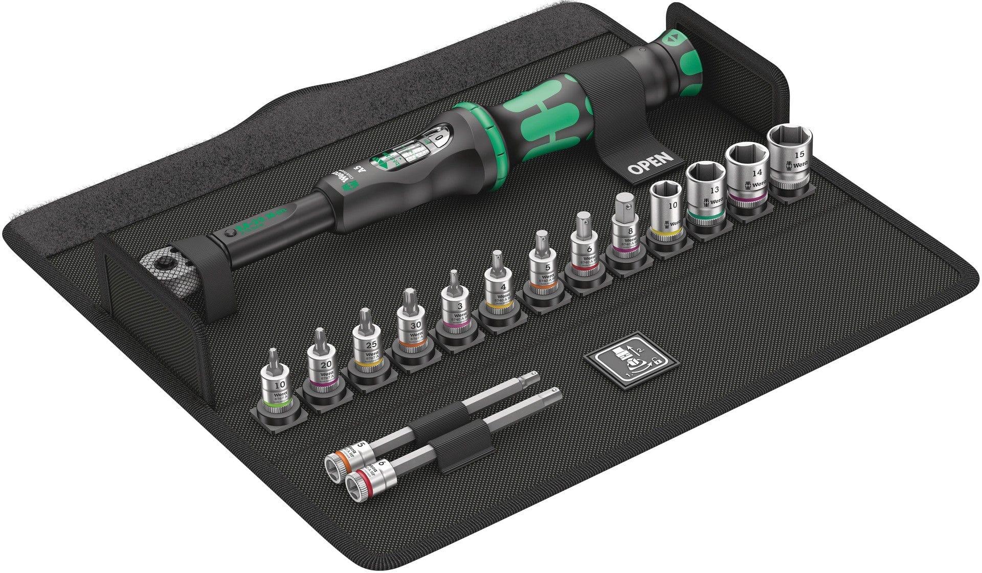 Wera Bicycle 1-Click Torque 16-Piece Wrench Set (2.5-25Nm)
