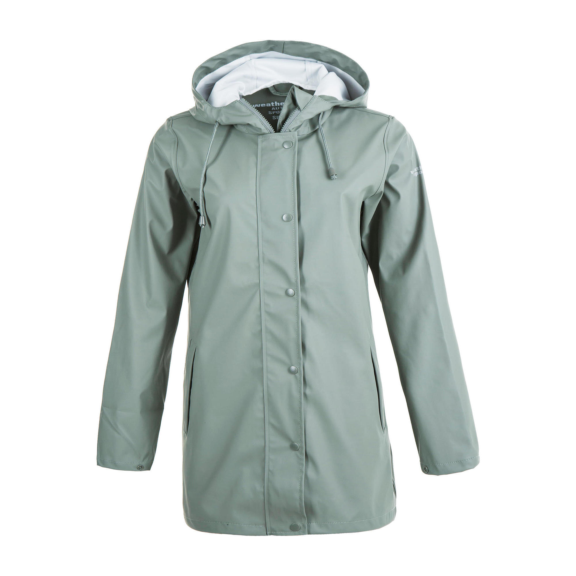 Weather Report - Veste Imperméable Femme Weather Report Petra - Coupe-pluie - Blanc|gris|vert - 44 L - Decathlon