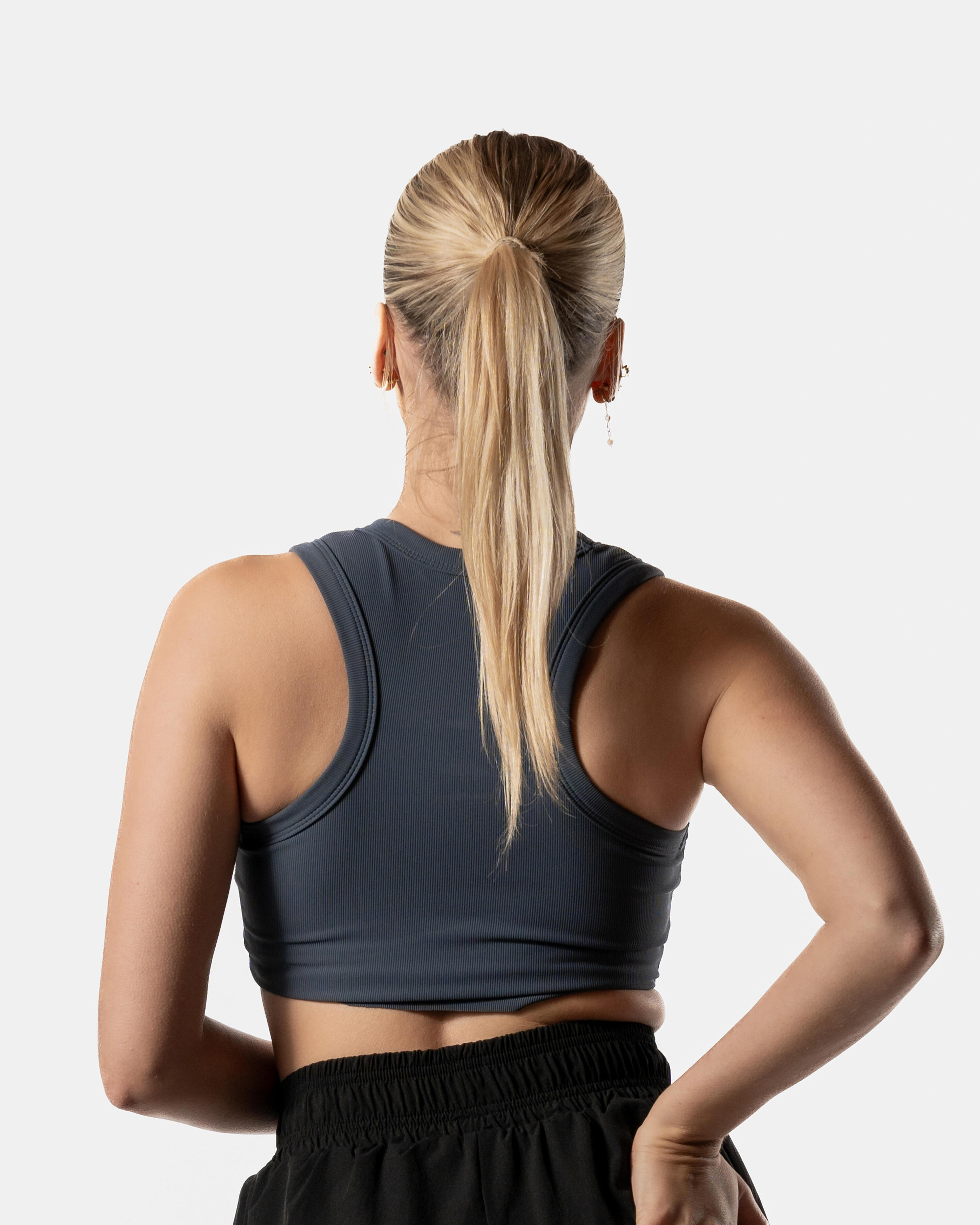 Soutien-gorge de sport dos nageur avec col montant - River Blue 2/6