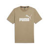T-shirt bicolore à logo Essentials+ Homme PUMA Oak Branch Beige
