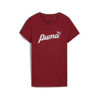 Ess+ script t-shirt voor dames puma archive green
