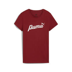 Camiseta ESS+ Script Mujer PUMA Intense Red