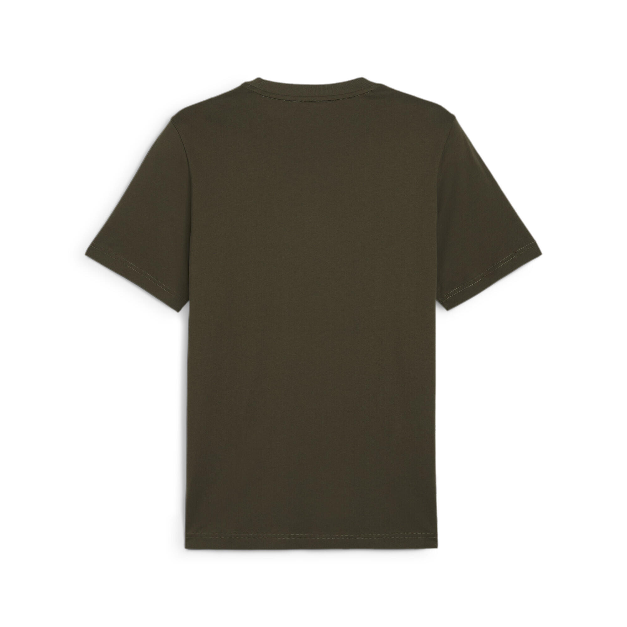 T-shirt Essentials+ Two-Colour Small Logo da uomo PUMA Dark Olive Green 7/7