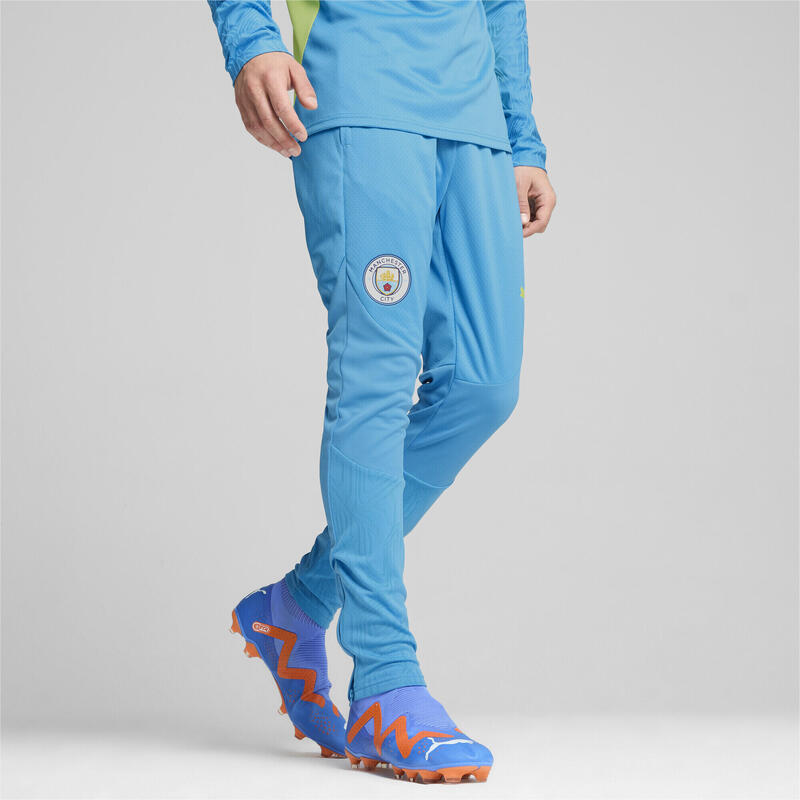Pantaloni de antrenament Manchester City Bărbați PUMA Magic Blue Yellow Glow