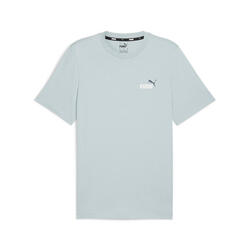 Essentials+ T-shirt met klein, tweekleurig logo voor heren PUMA Frosted Dew Blue