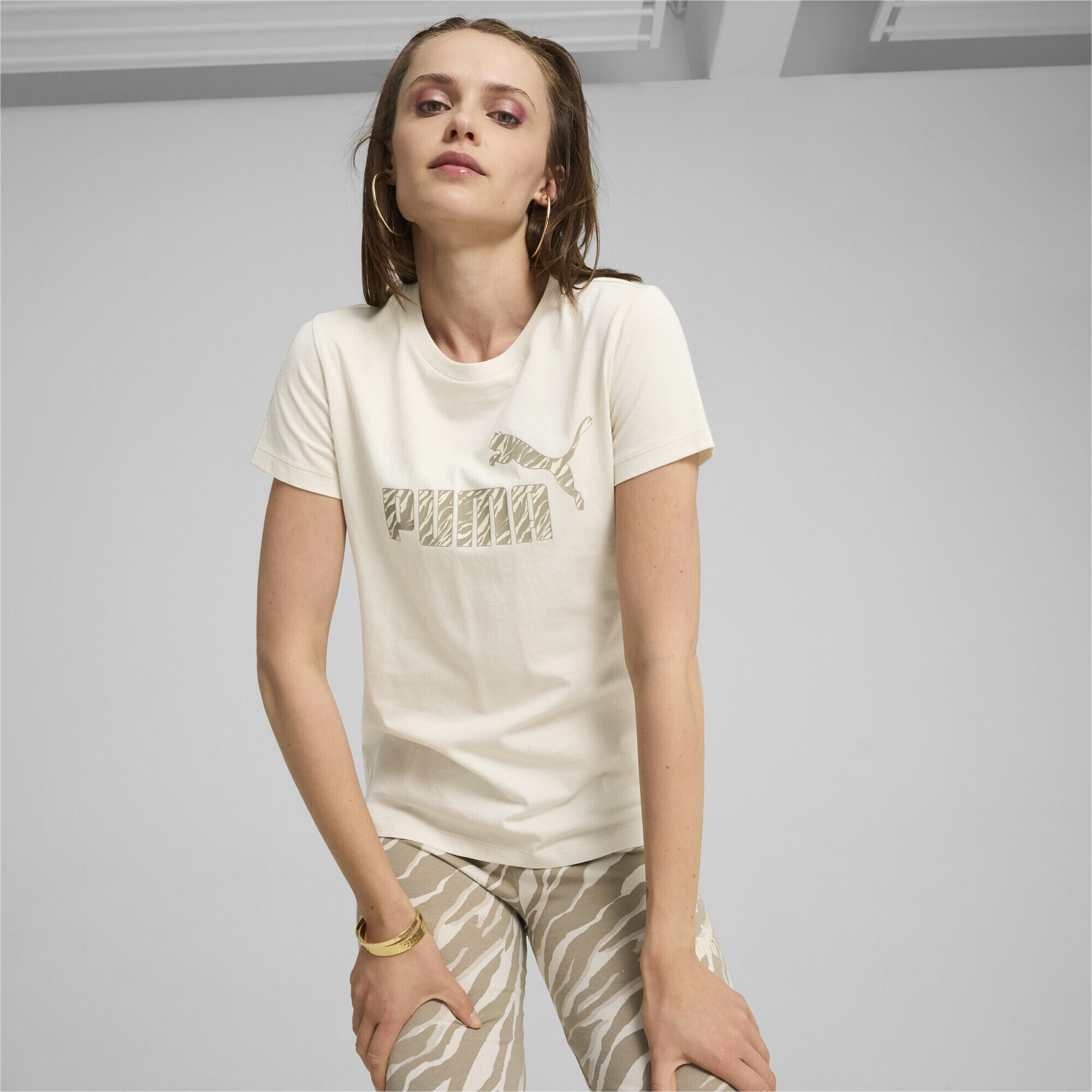Dámské tričko ESS+ ANIMAL PUMA Alpine Snow White 3/6