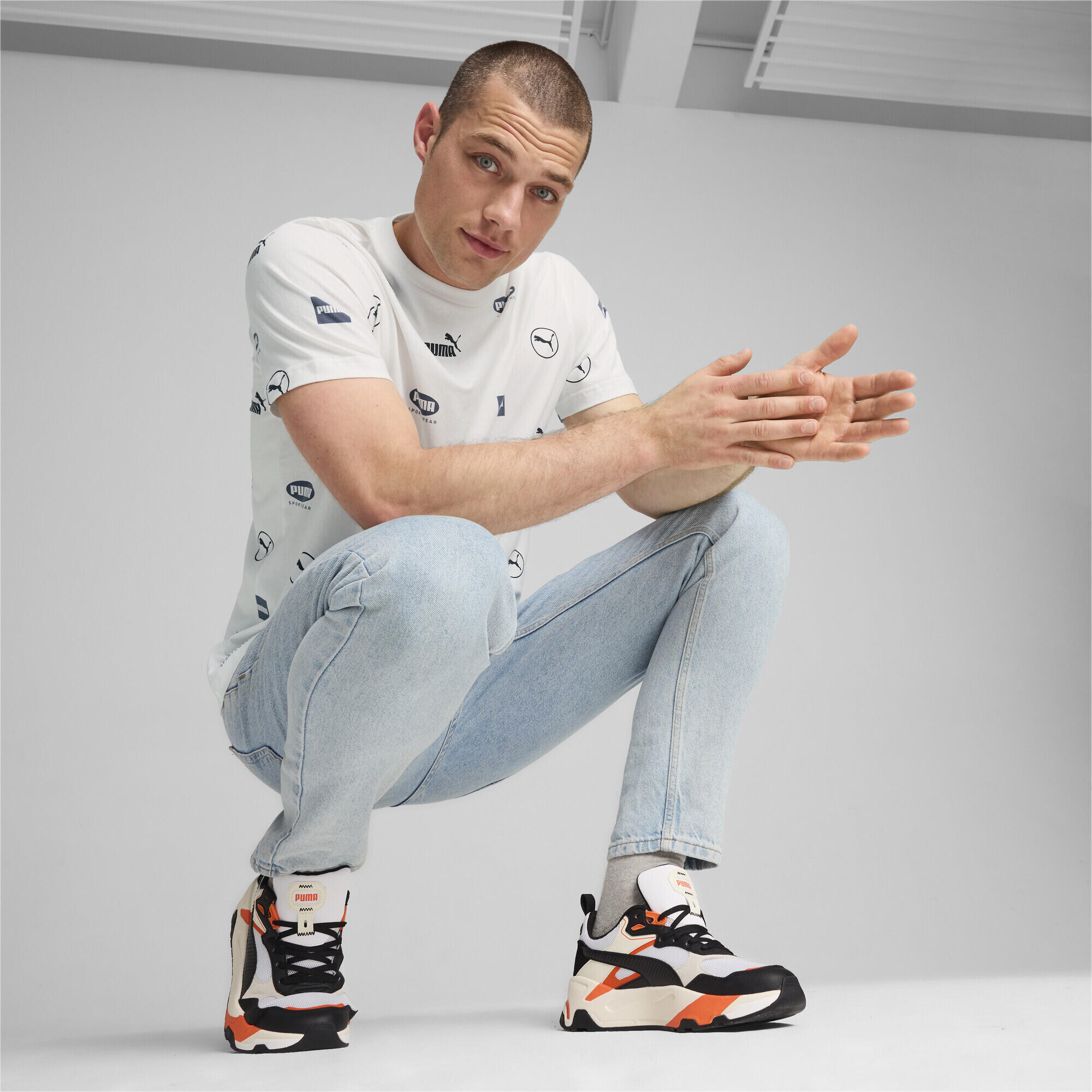Męska koszulka PUMA POWER PUMA White 6/7