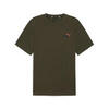 T-shirt Essentials+ Two-Colour Small Logo Homme PUMA Dark Olive Green